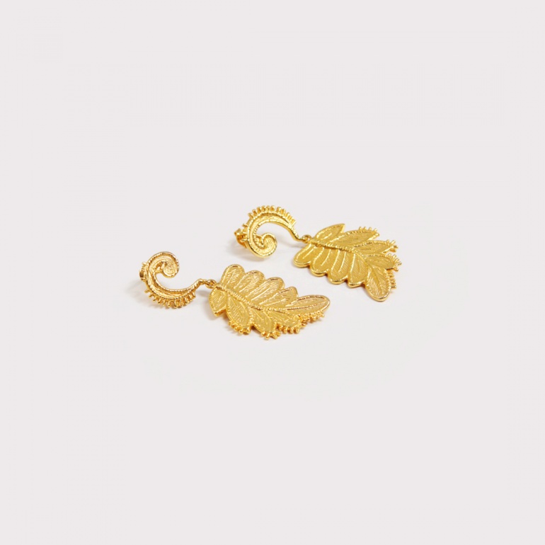 Earrings Guipure Feuille