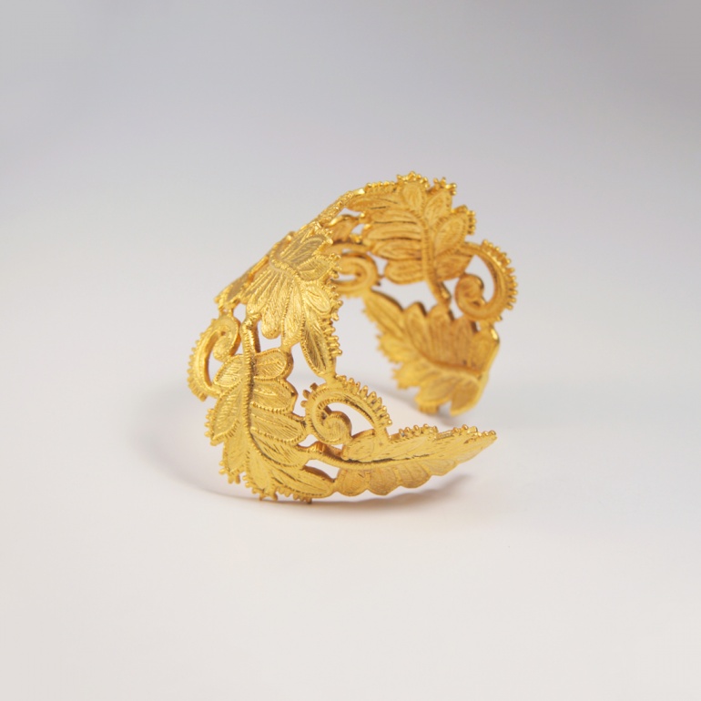 Bracelet Guipure Feuille