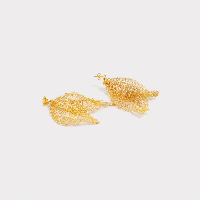 Earrings Leaves 2