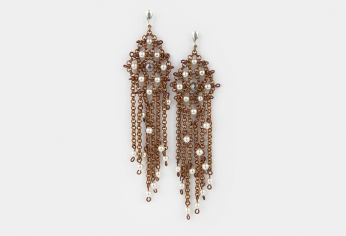 Earrings Chains&Co 2 Brass