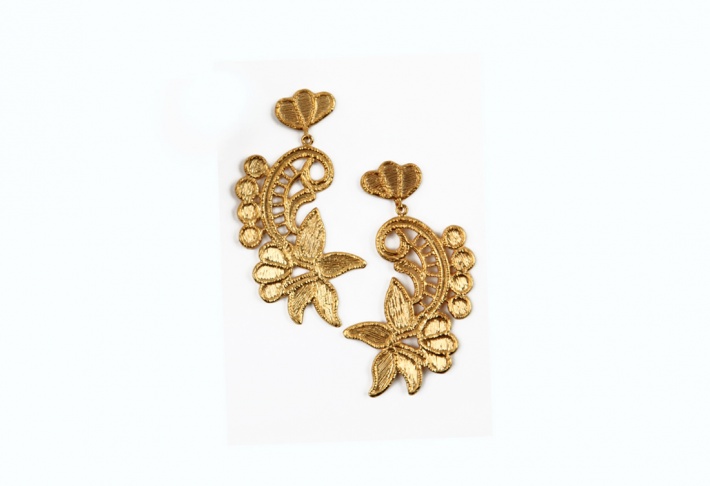 Earrings Guipure Fleur